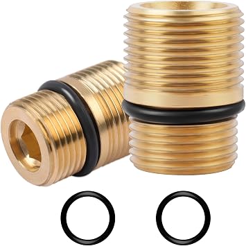 7110264 Pressure Washer Pump Outlet Fitting - 2Pcs | M20 to M22 Water Outlet Connector, for Simpson Axial Cam Pressure Pump
