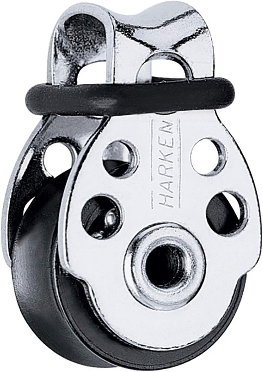 HARKEN Premium Sailing 16mm Single Pulley Micro Boat Block with O Ring, Part 404