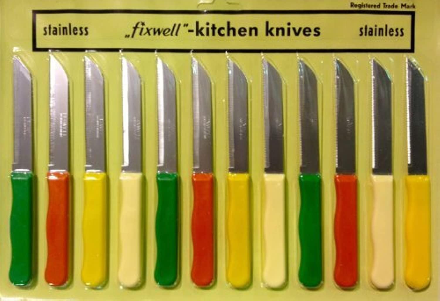 Stainless Steel Knife Set, 12-Piece