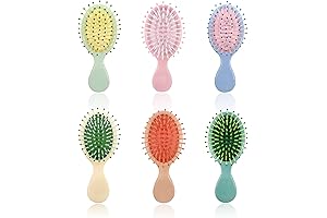 6 Pack Mini Wet Hair Brush