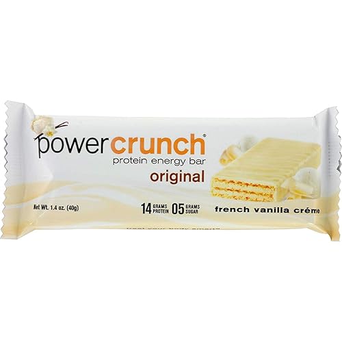 Power Crunch Original Francesa Vanilla Creme Protein Bar 14oz - 12 por funda