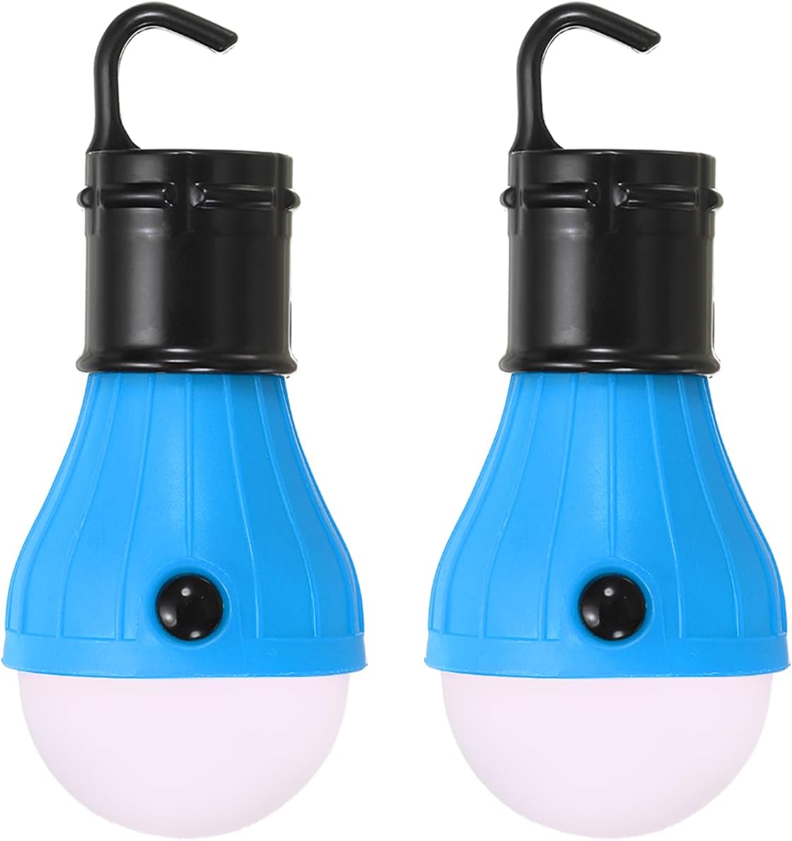 PATIKIL Tent Lantern, 2 Pack Portable Camping Light LED Camping Lantern for Backpacking Camping Hiking, 4.72" x 2.05", Blue