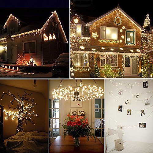 woohaha Solar String Lights 2-Pack 33ft 100 LED Warm White — view 7