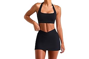 Two Piece Tennis Skirt Set for Women