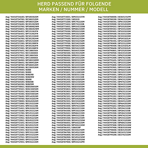 eVendix Haltegitterset 405549214/6 Links rechts für Backbleche und Roste Backofen
