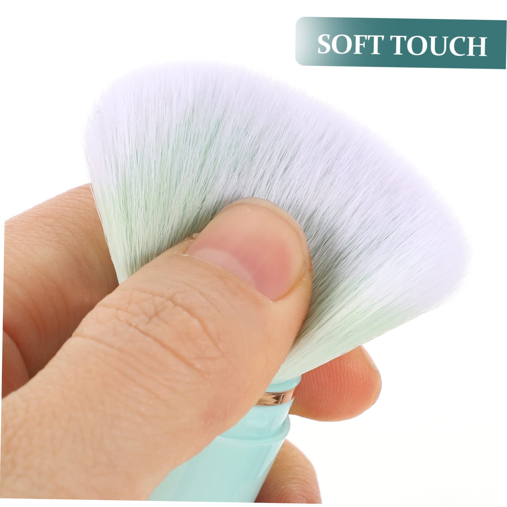 FRCOLOR 3sätze Professionelle Kosmetikpinsel Mit Spiegel Tragbares Makeup Pinselset Künstlichen Fasern Für Und Gesichtsmakeup Für Unterwegs in Wasserblau