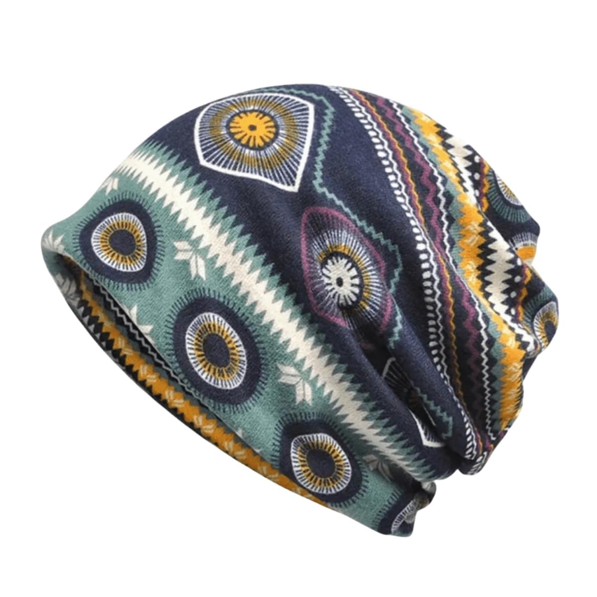 youstylo - you are priority Youstylo Men's Women's Slouchy Blended Cotton Summer Winter Beanie Skull Multicolor Cap - SB3035 (Free Size)-picture-33