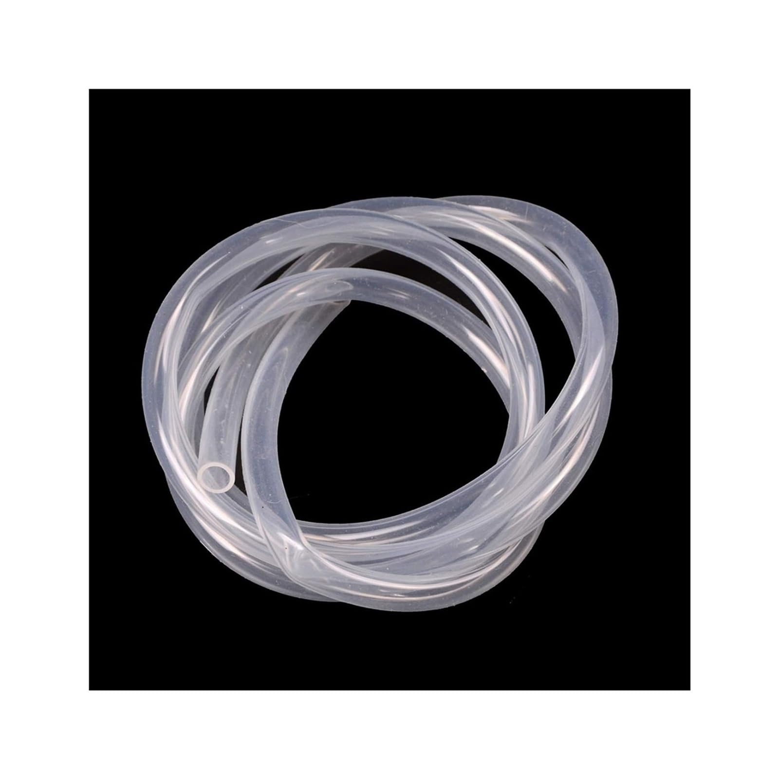 Tubo de goma de silicona flexible transparente, tubo de goma de silicona, varios tamaños, 1 m (8 x 10 mm)