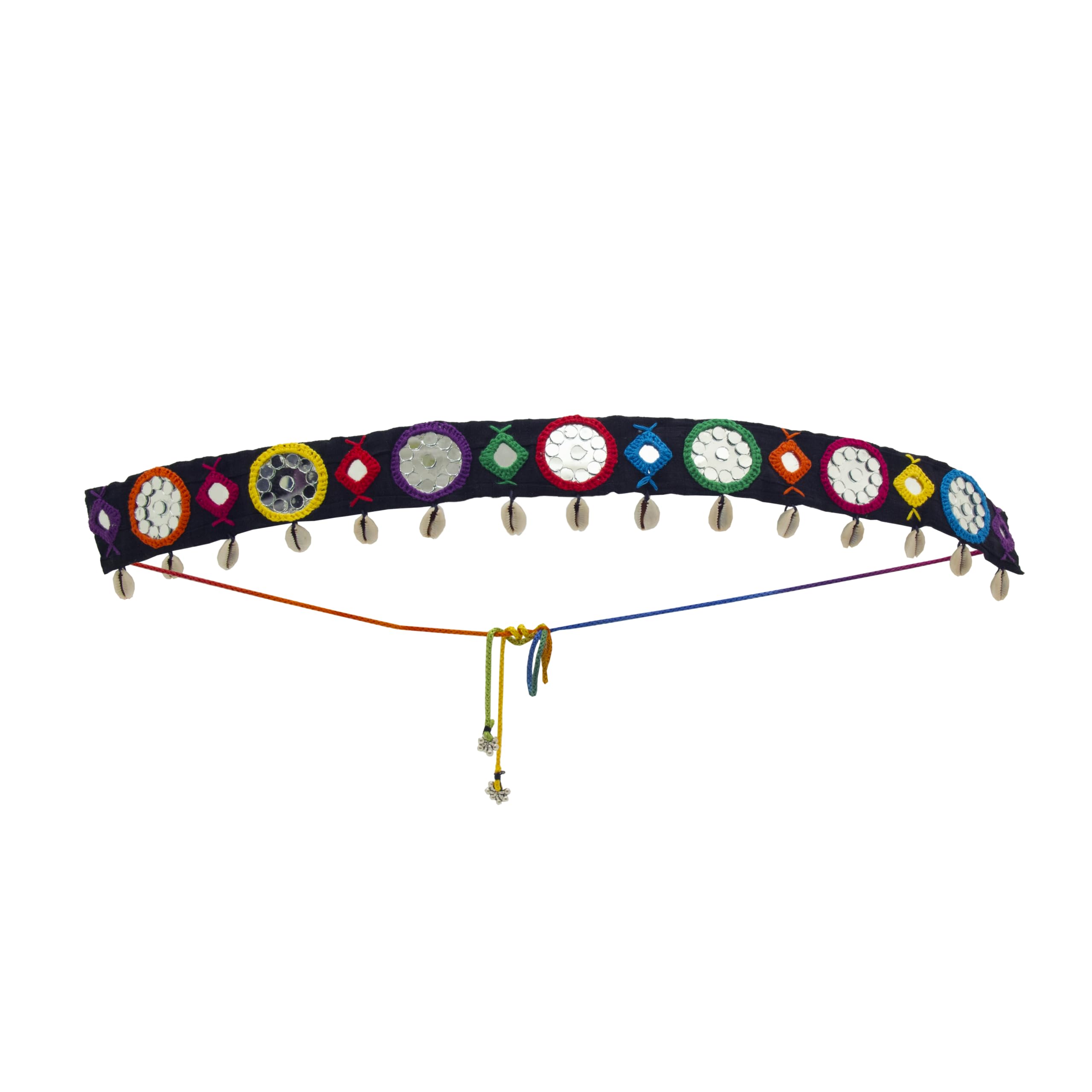 Navratri Multi Mirror Boho Waist Belt for Girls And Women (Handmade, Handicraft, Navratri, Durga Pooja and Garba Jewellery)-image-15