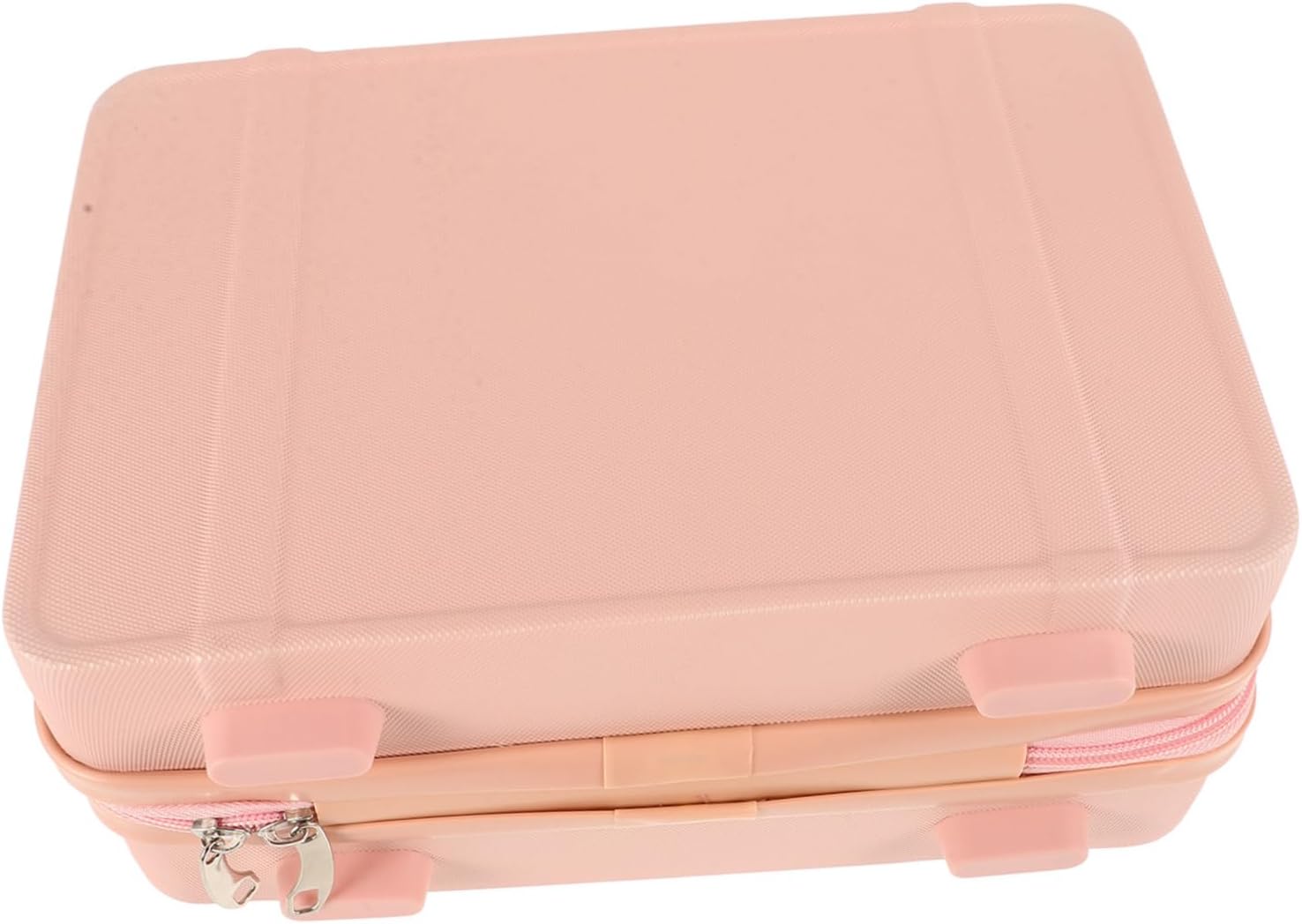 BESPORTBLE Portable Makeup Suitcase Lightweight Hard Makeup Organizer for Women Travel Cosmetic Case with Spacious Interior and Comfortable Grip Handle for Trips