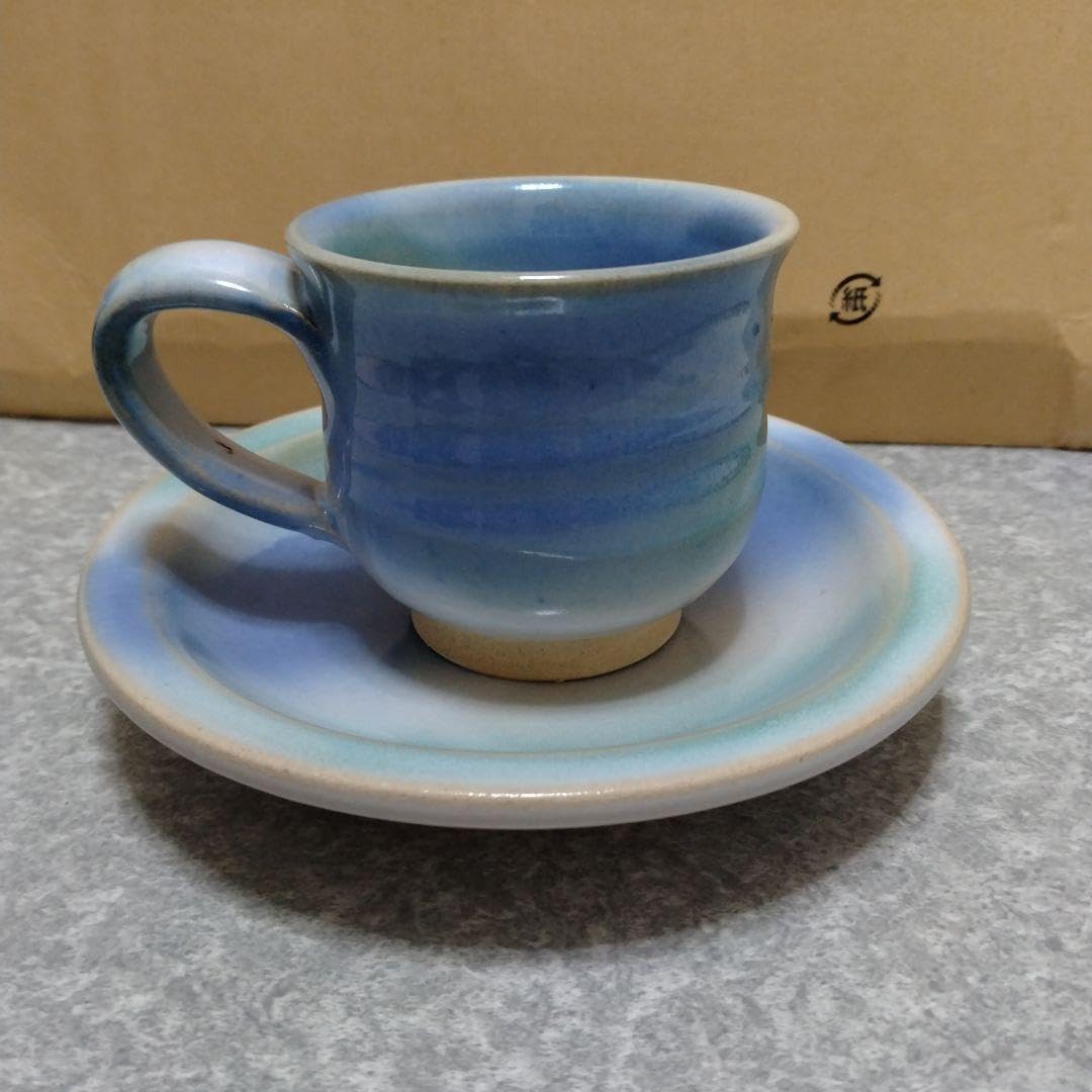 Amazon.co.jp: 上神焼 コーヒーカップ 皿 鳥取県倉吉市 空の器 CYGAF