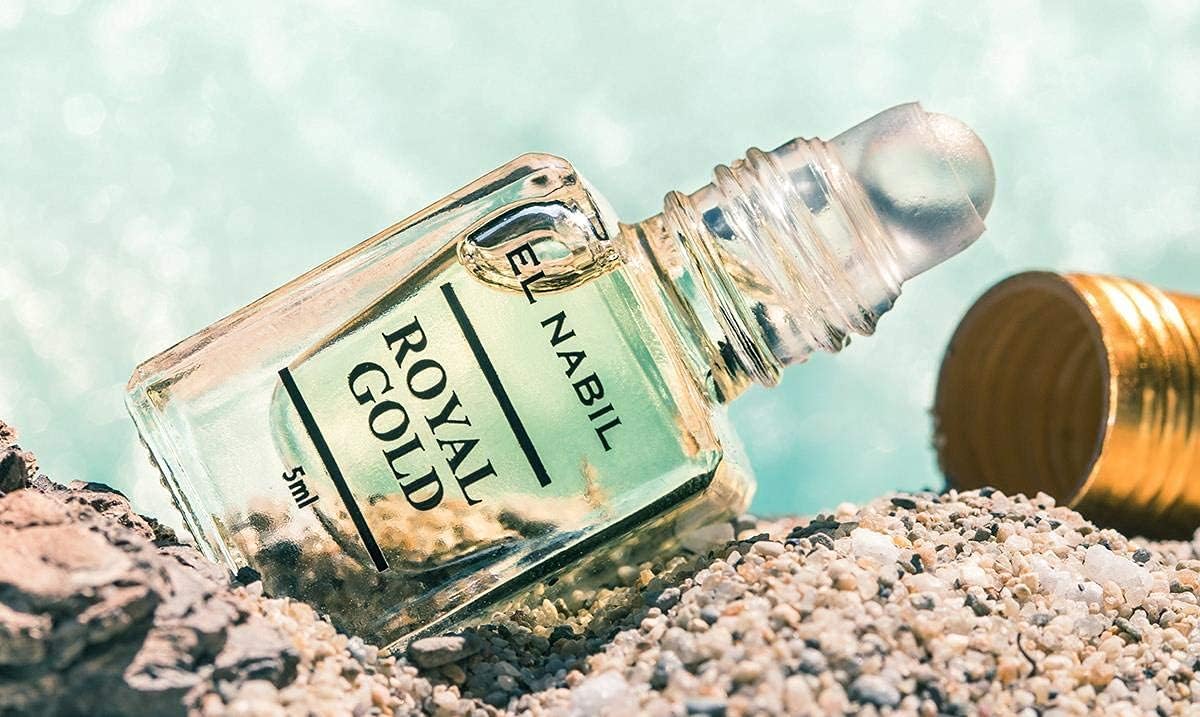 EL NABIL 12 pezzi Royal Gold 5 ml profumo profumo – Misk Musk Musc muschio olio profumato per uomo e donna