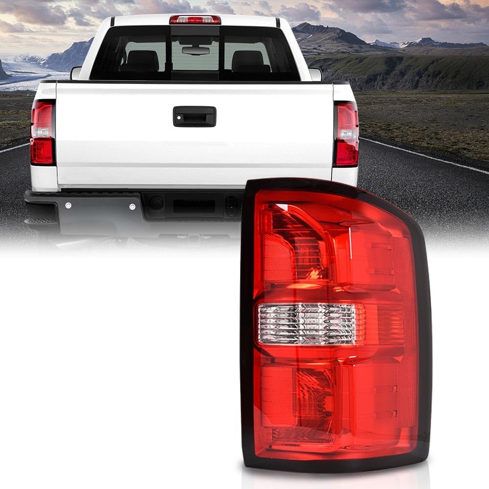 ALLGOOD Rear Passenger Right Side Tail Light Taillamp Brakelight Assembly w/o Bulbs Compatible with GMC Sierra 1500 2014-2018/Fit GMC Sierra 2500 HD 2015-2019/Fit GMC Siera 3500 HD 2015-2019
