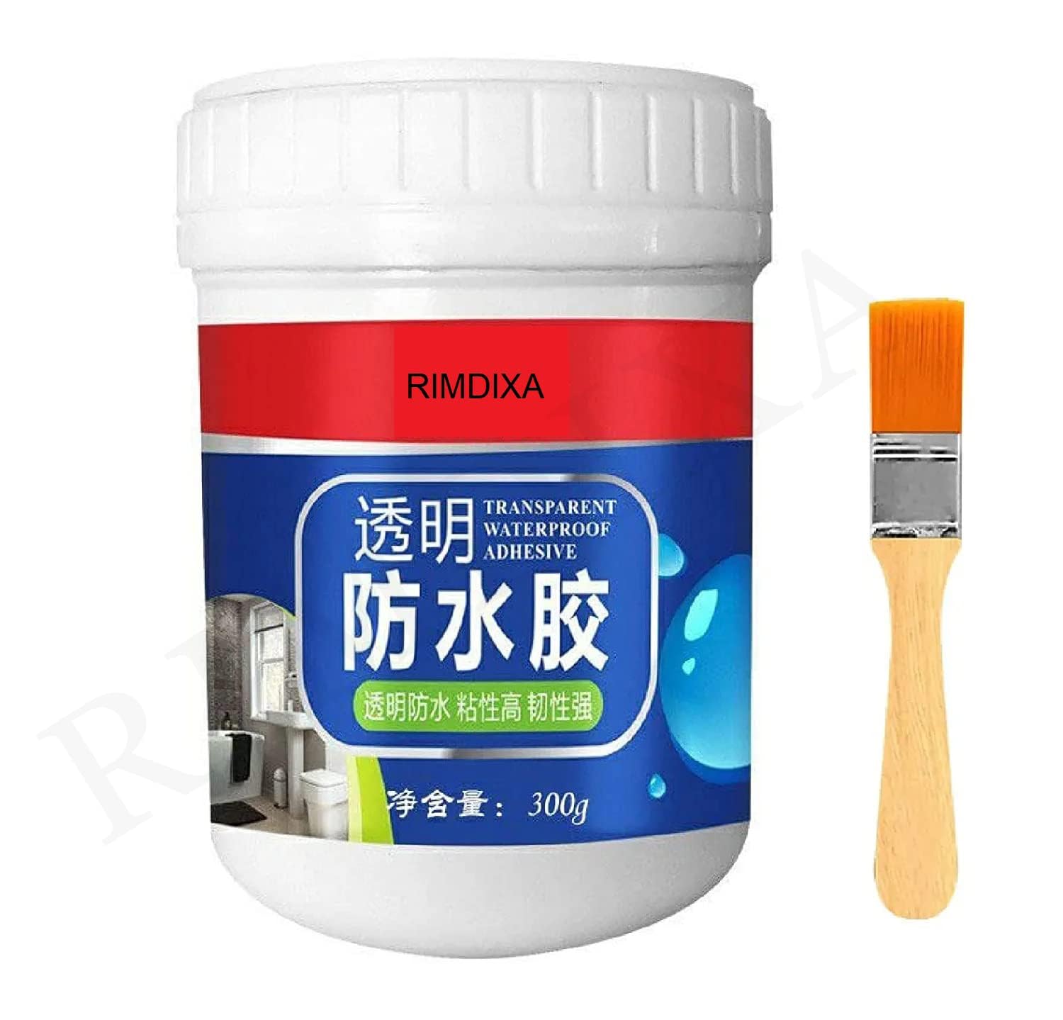 H.N.P ENTERPRISE Invisible Waterproof Glue Clear Waterproof Gel Bathroom Roof Top Concrete Wall Water Repellent Waterproof Paint No Leak 300 GM