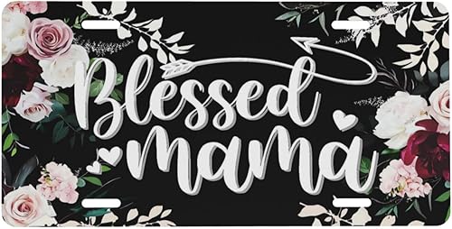 Miniatura 15 de Placa de Matrícula de Aluminio Águila Brújula Montaña Bosque Luna Nubes 6 x 12 Pulgadas Placa de Matrícula Frontal de Metal para Automóvil Cubierta