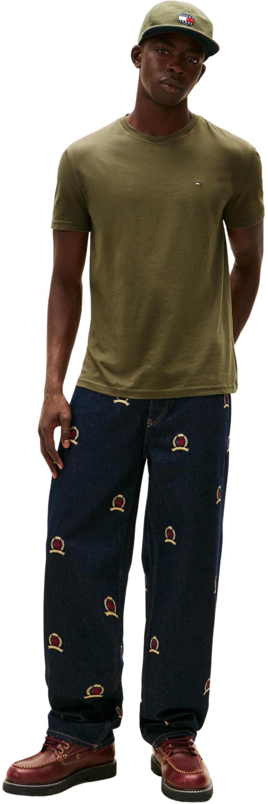 Tommy Jeans Herren 3er Pack T-Shirts Kurzarm aus Baumwolle
