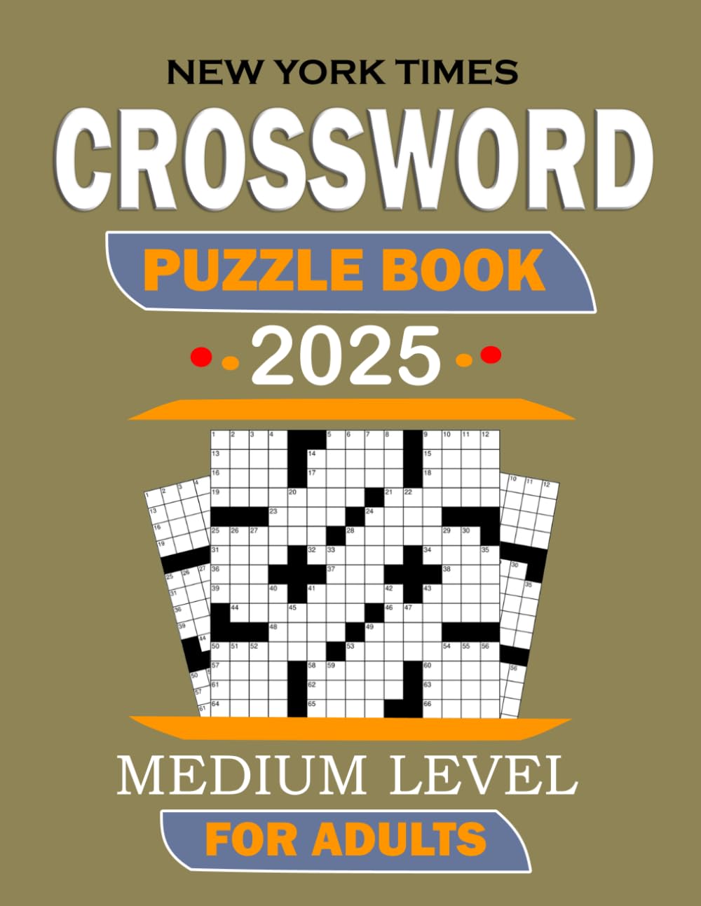 Medium Level Crossword Puzzle Books 2025: Entertaining Brain Crossword Puzzles For Adults And Seniors