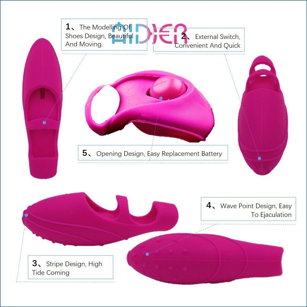 Mini Flírṭíṇg Víbrátíón Sport Attrezzatura sportiva Protezione per le dita Víbrátór (Rosa)