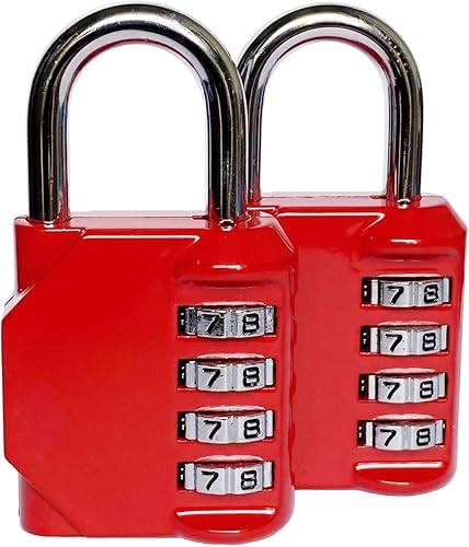 Miniatura 6 de Candado de combinación de 4 dígitos para exteriores, impermeable, para casillero de gimnasio escolar, casillero deportivo, valla, caja de