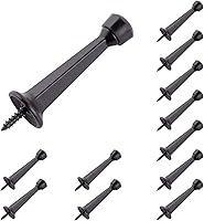 Vista 11 de HOME MASTER HARDWARE Topes de Puerta Rígidos Sólidos de Servicio Pesado de 3", Negro Mate, Paquete de 2 con Puntas de Plástico - Topes de Puerta