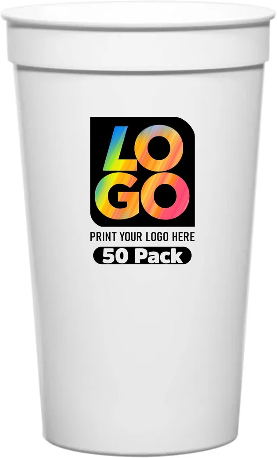 Custom 22oz Stadium Cups with Multi-Color Imprint: Perfect for Parties, Events, & Promotions