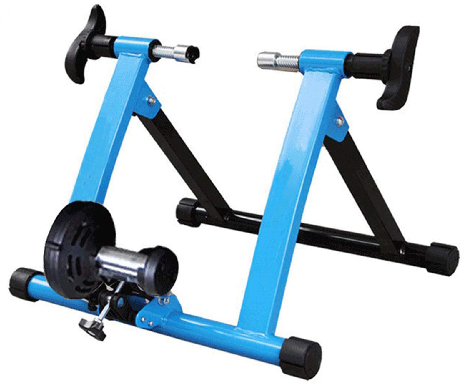 Rodillo de Entrenamiento para Bicicletas, Rodillos de Entrenamiento para Bicicletas, Bicicletas estáticas Plegables, cargables hasta 150 kg, de Acero, Incl. Soporte Rueda Delantera (con Resi