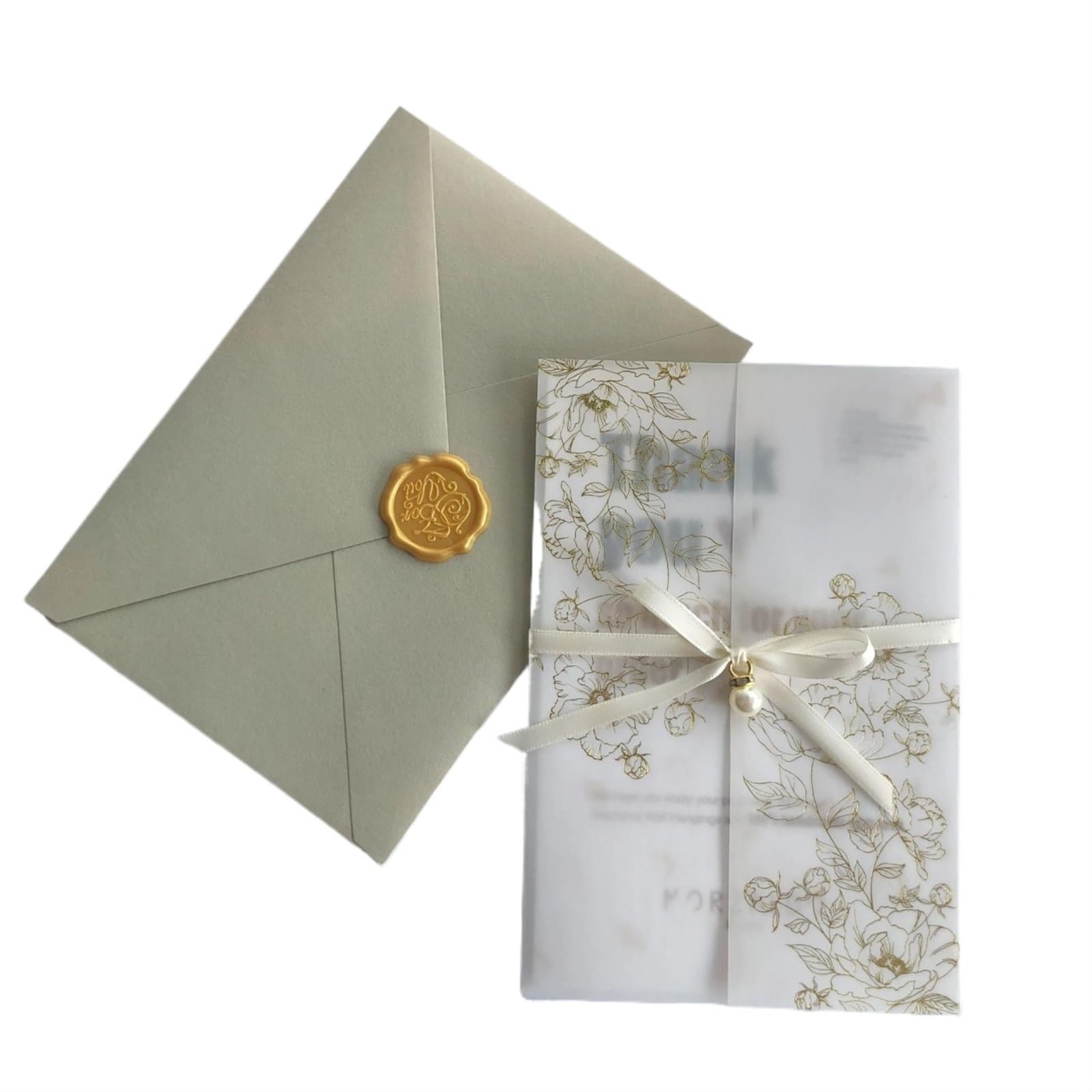 Einladungskarten Hochzeit 50 Stück Einladungen zur Hochzeit, Verlobung, Abschluss, Geburtstag, Grußkarte, Partyzubehör, Geschäft Hochzeitseinladungskarten(Color:Gold)