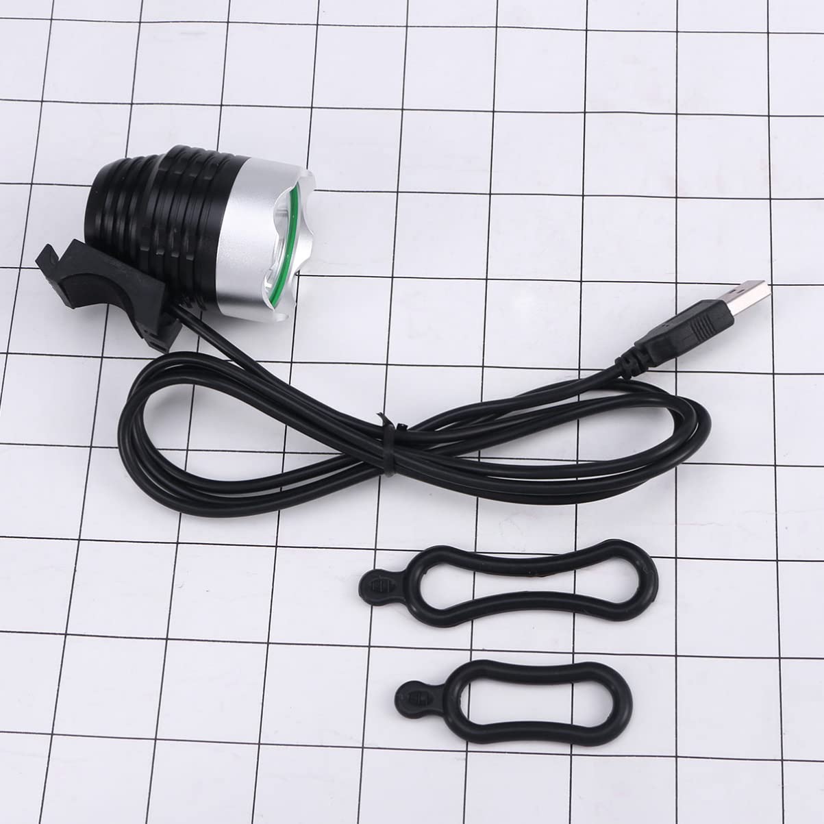 Sosoport Faro Delantero LED De Luz De Bicicleta De 3 Piezas