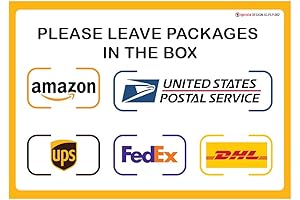 2-Pack Package Delivery Sign Decals