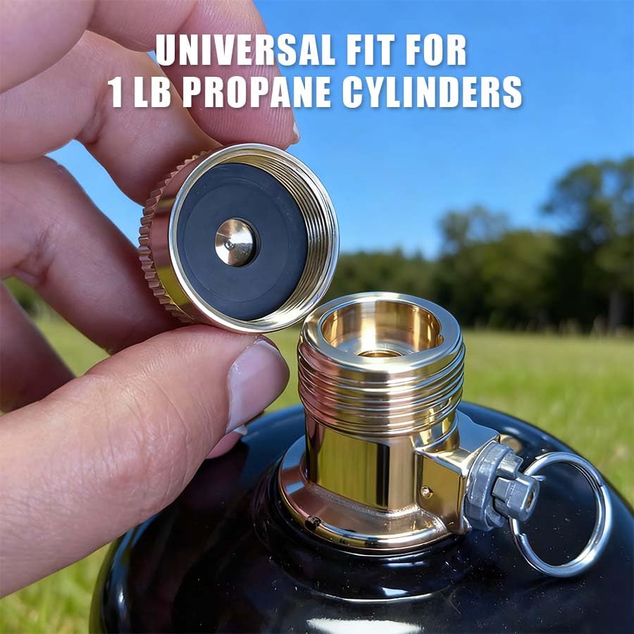 6Pcs Solid Brass Propane Tank Caps