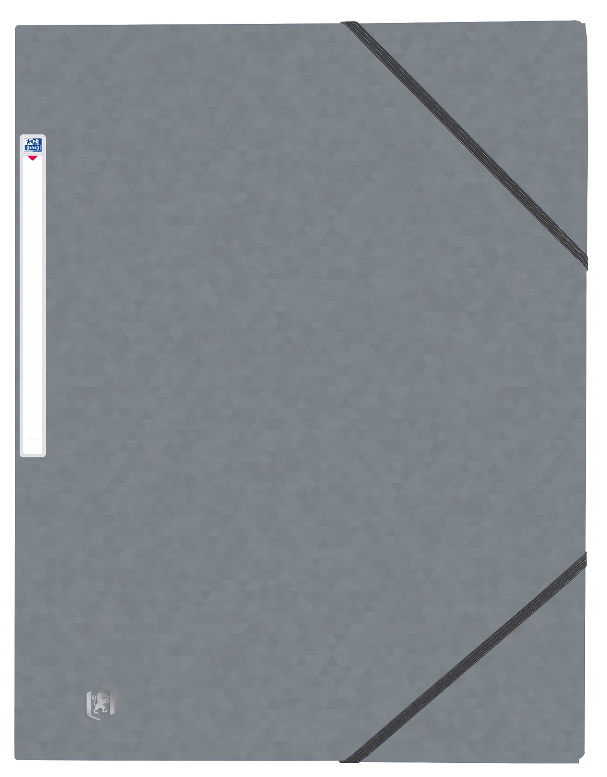 OXFORD Lot de 50 Chemises 3 Rabats Top File + A4 avec Elastique Couverture Carte Gris
