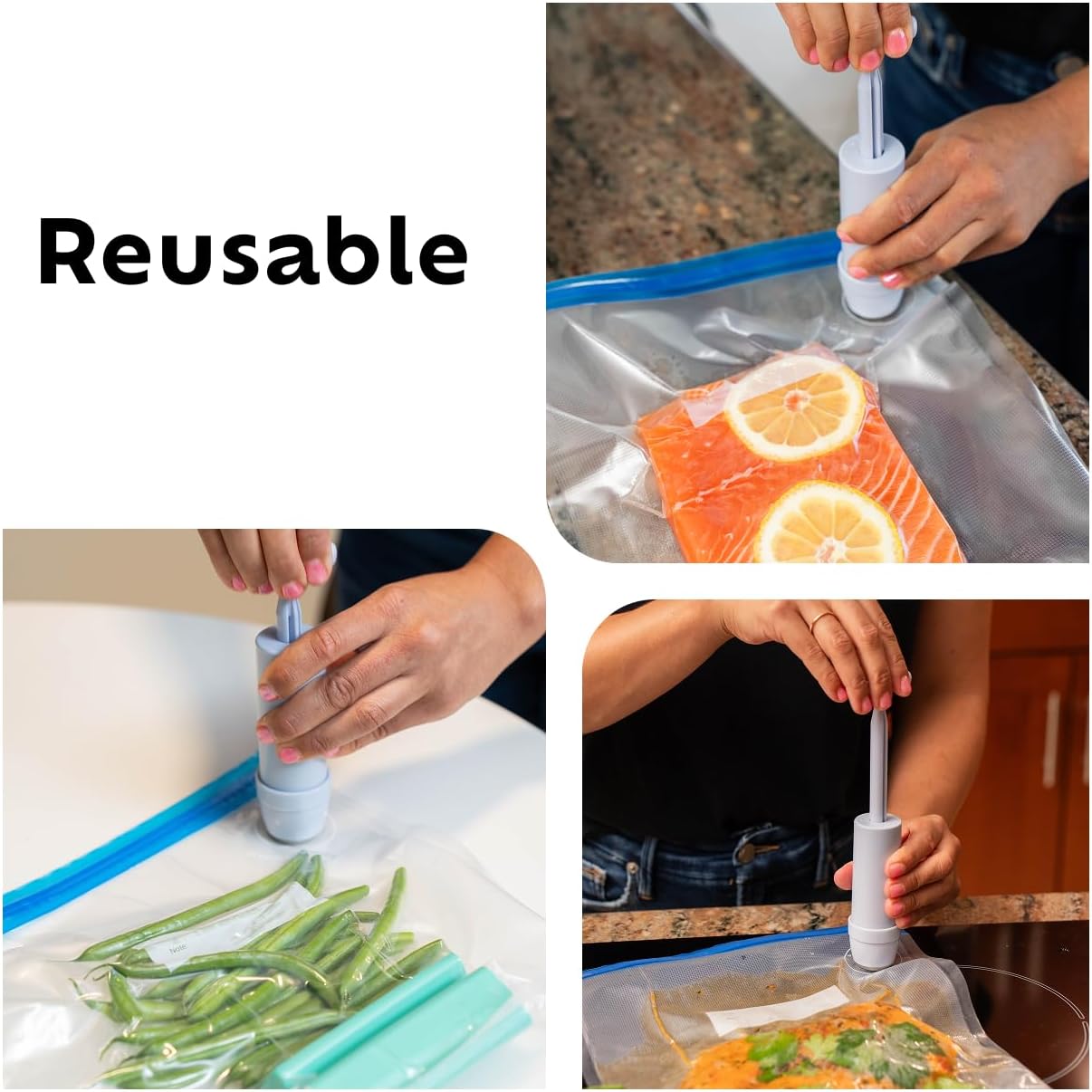Sous Vide Vacuum Pump & Bags Bundle