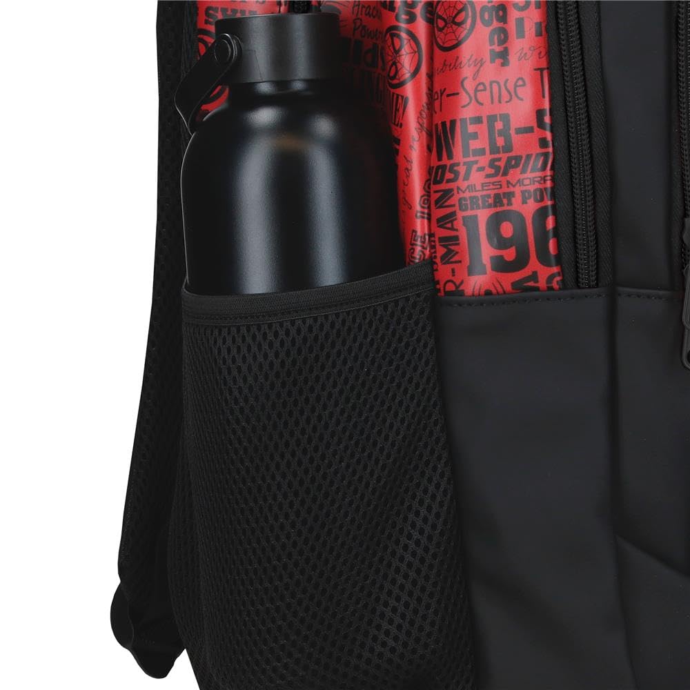 Joumma Marvel Spider Technology Mochila Escolar Doble Compartimento Portátil 15,6 pulgadas Negro 34x46x21 cm PVC 32,84L