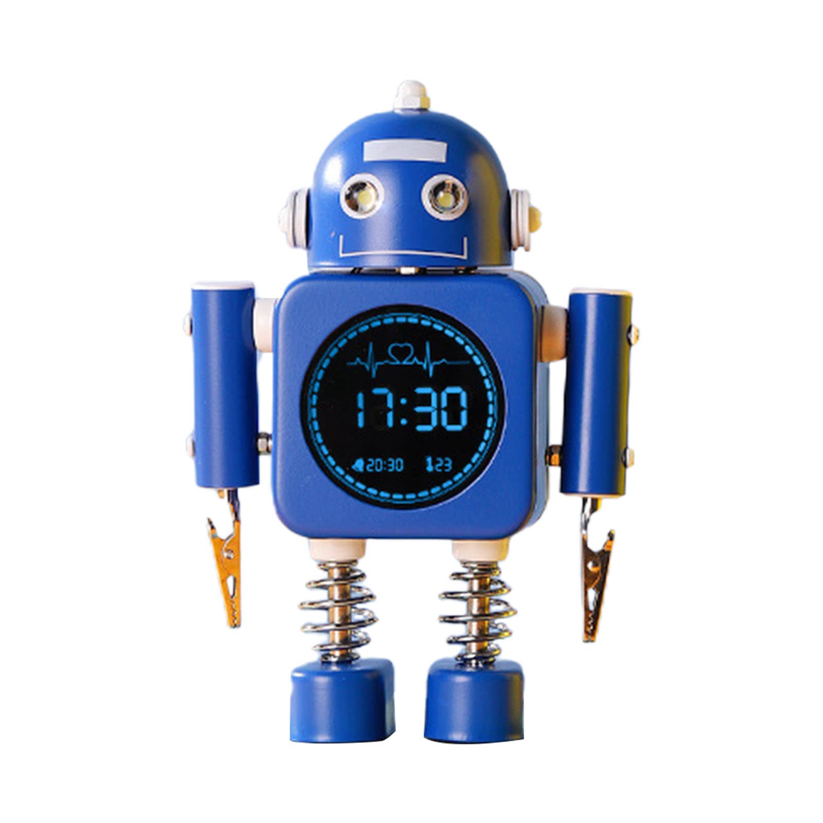 X-Institute Robot For Smart Digital Alarm Clock With Snooze Mode Temperature Displaying For Girls Boys Wake Up Bedroom For Time Cloc Robot Alarm Clocks For Bedrooms