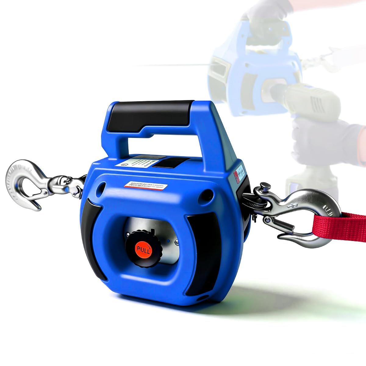 YATOINTO Portable Drill Winch 1000 LB Pulling Capacity with 40 Feet Alloy Steel
