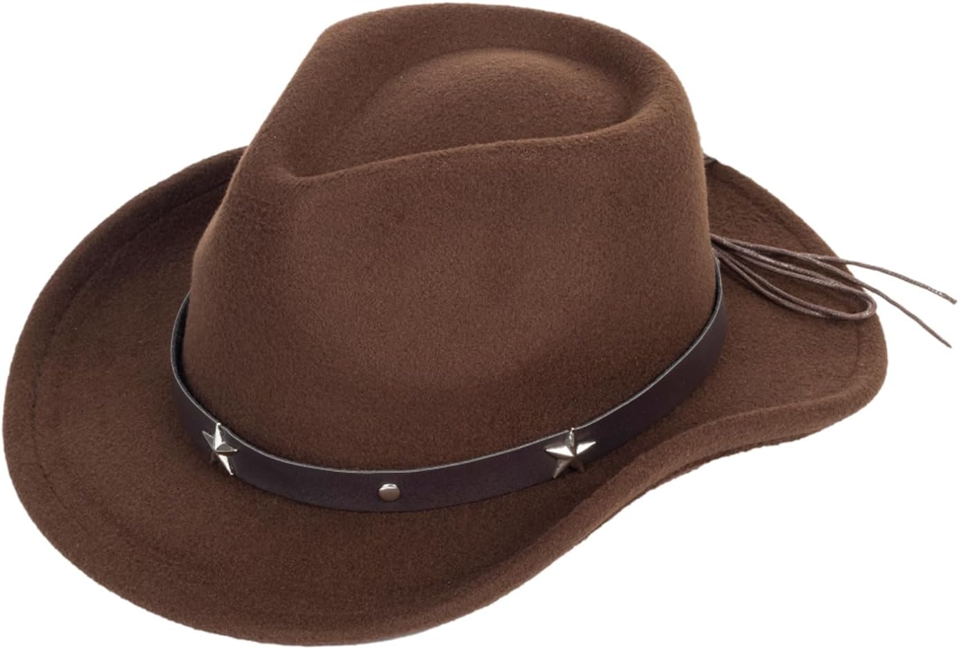 Boys-Girls-Western-Cowboy Hat - Wide-Brim-Felt-Fedora-Hat Jazz-Hat for Kids 4-7Years
