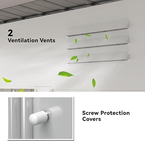 Miniatura 5 de Outsunny Cobertizo de metal de 8 x 4 pies, cobertizo de almacenamiento al aire libre, casa de herramientas de jardín con puertas correderas dobles,