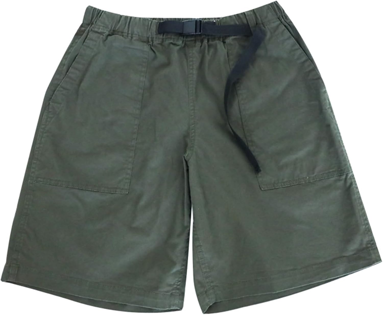 DGHM-JLMY Men's Summer Thin Loose Belt Adjustable Shorts Tactical Outdoor Hiking Short Lightweight Stretch Waist Travel Short