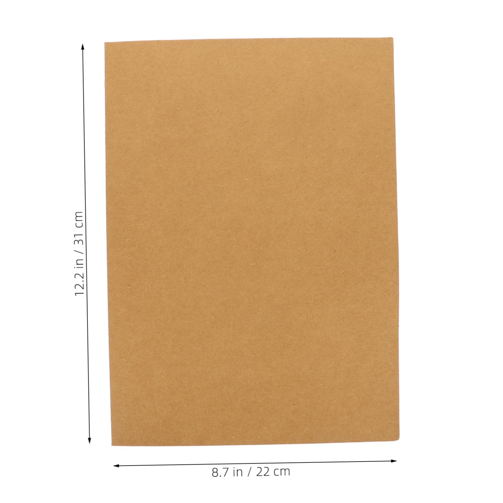 TEHAUX A4 Präsentationsdokumentenordner aus Kraftpapier Dokumentenmappe Pappe Papierordner fürs Büro 20 Stück Packung für Rezepte und Unterricht