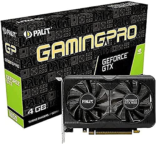 Palit GTX1650 GamingPro, 4 GB DDR6, HDMI, 2 DP, 1590 MHz Takt-Grafikkarte, NE6165001BG1-1175A