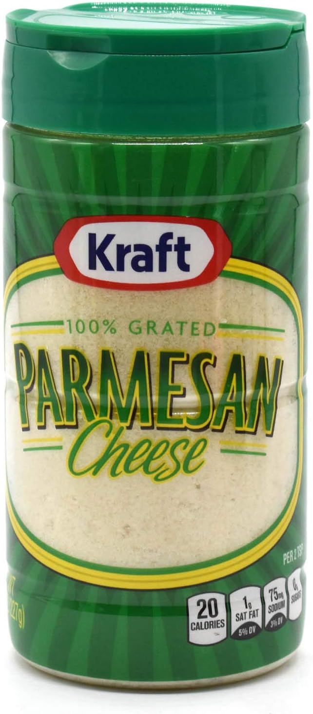 Real Grated Parmesan Cheese 227 Grams - Imported From USA!