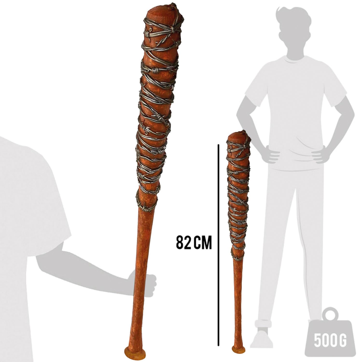 Original Cup Lucille | Mazza da Baseball | The Walking Dead | Negan | Serie | Premium Quality | Ultra Realistico e Resistente | Polistirolo | Accessorio Horror | Party | Halloween | 100% Fun