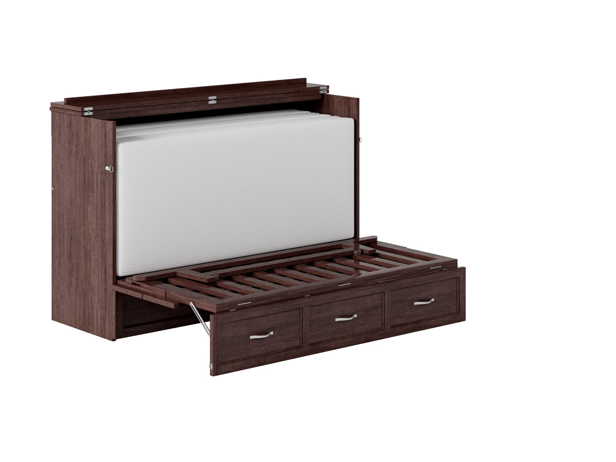 AFI, Northfield Murphy Bed Chest, Queen, Burnt Amber