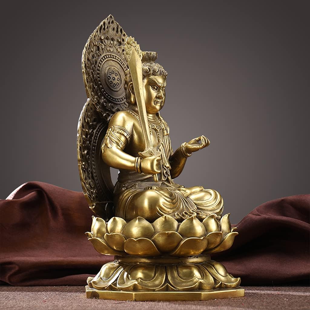 木彫り仏像23cm 厄除け 開運 守護 繁盛 ご利益 繁樓藝雕 観音像 観音菩薩