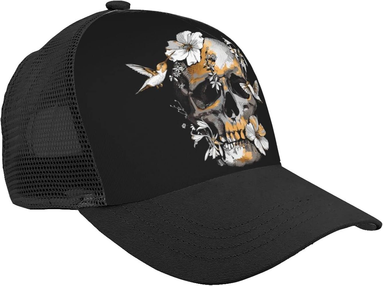 Amazon | [RFDHOP] キャップ スカル ドクロ柄 髑髏柄 メッシュキャップ