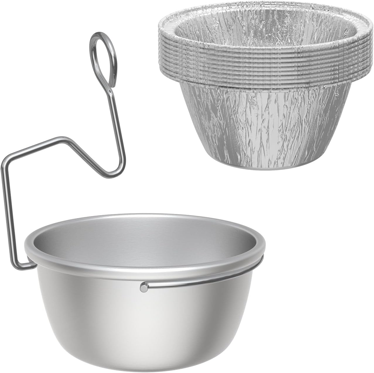 SafBbcue Grill Grease Tray with 10 Pack Grease Pan Liners