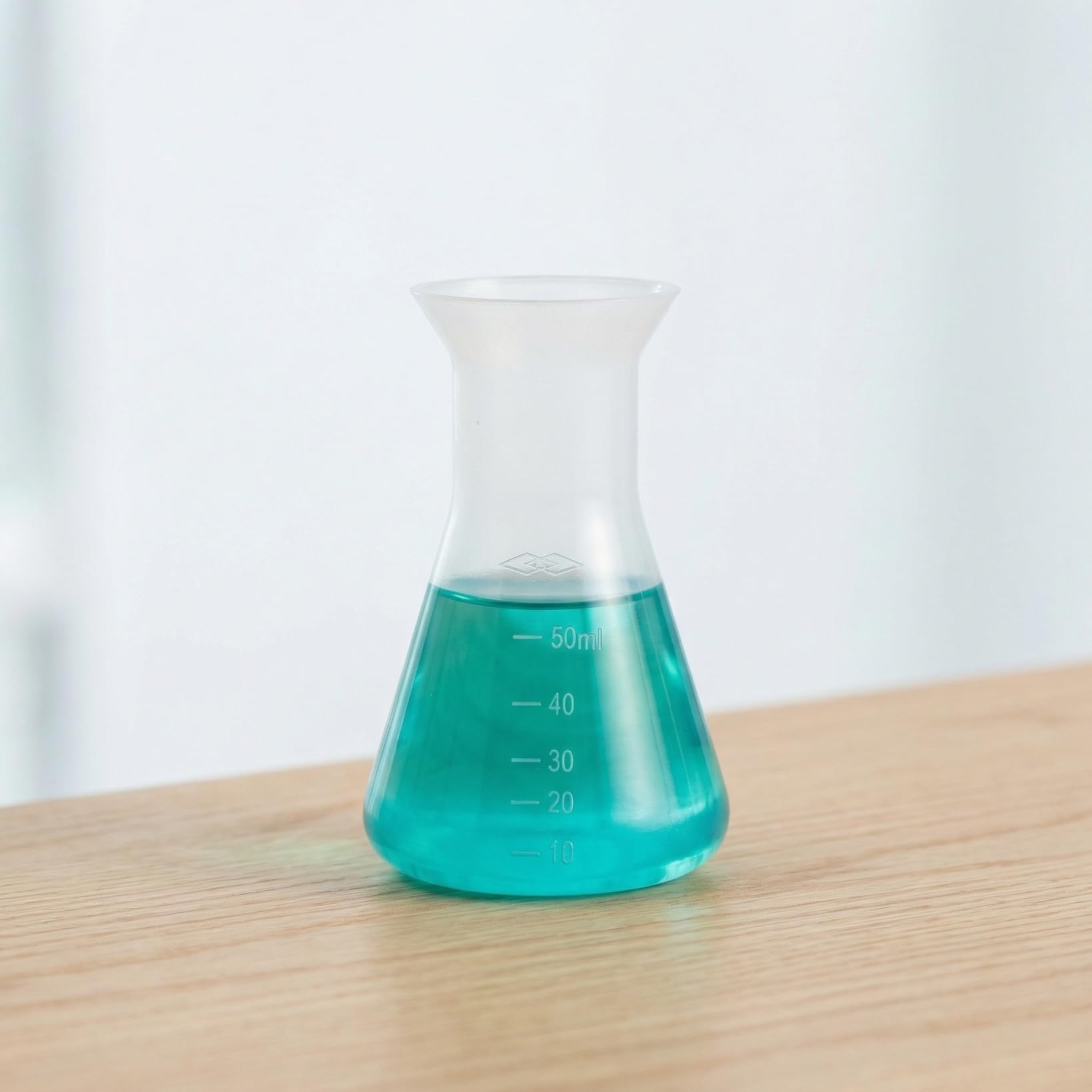 ULTECHNOVO 18 accessori di ml stretto becher graduato cono scientifico fiaschetta triangolare per esperimento accessorio bottiglie di apprendimento giocattoli progetto studenti bottiglia: kit di