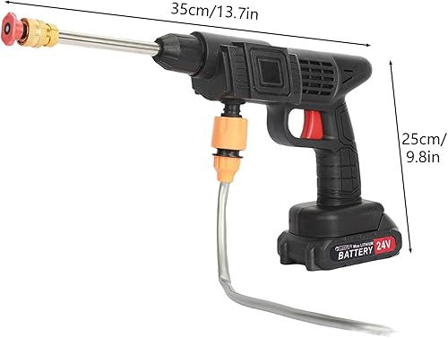 Miniatura 6 de Lavadora a presión inalámbrica, limpiador de energía portátil, boquilla multifunción de lavado a presión de automóvil profesional de mano, funciona