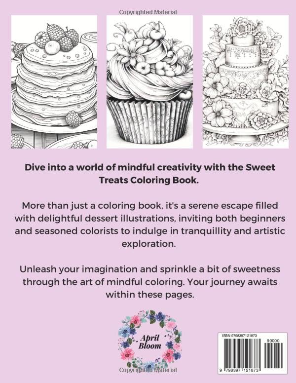 Vista 2 de Sweet Treats Coloring Book A Mindful Journey through Delectable Delights