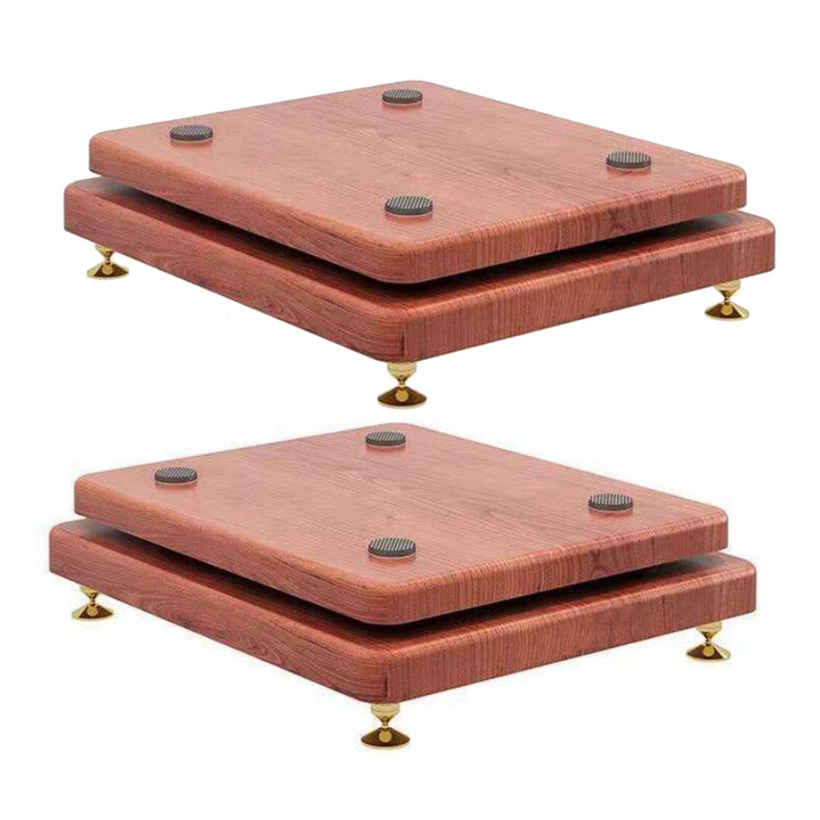 Supports d'isolation pour enceintes Lot de 2 plateformes robustes 35x40 cm